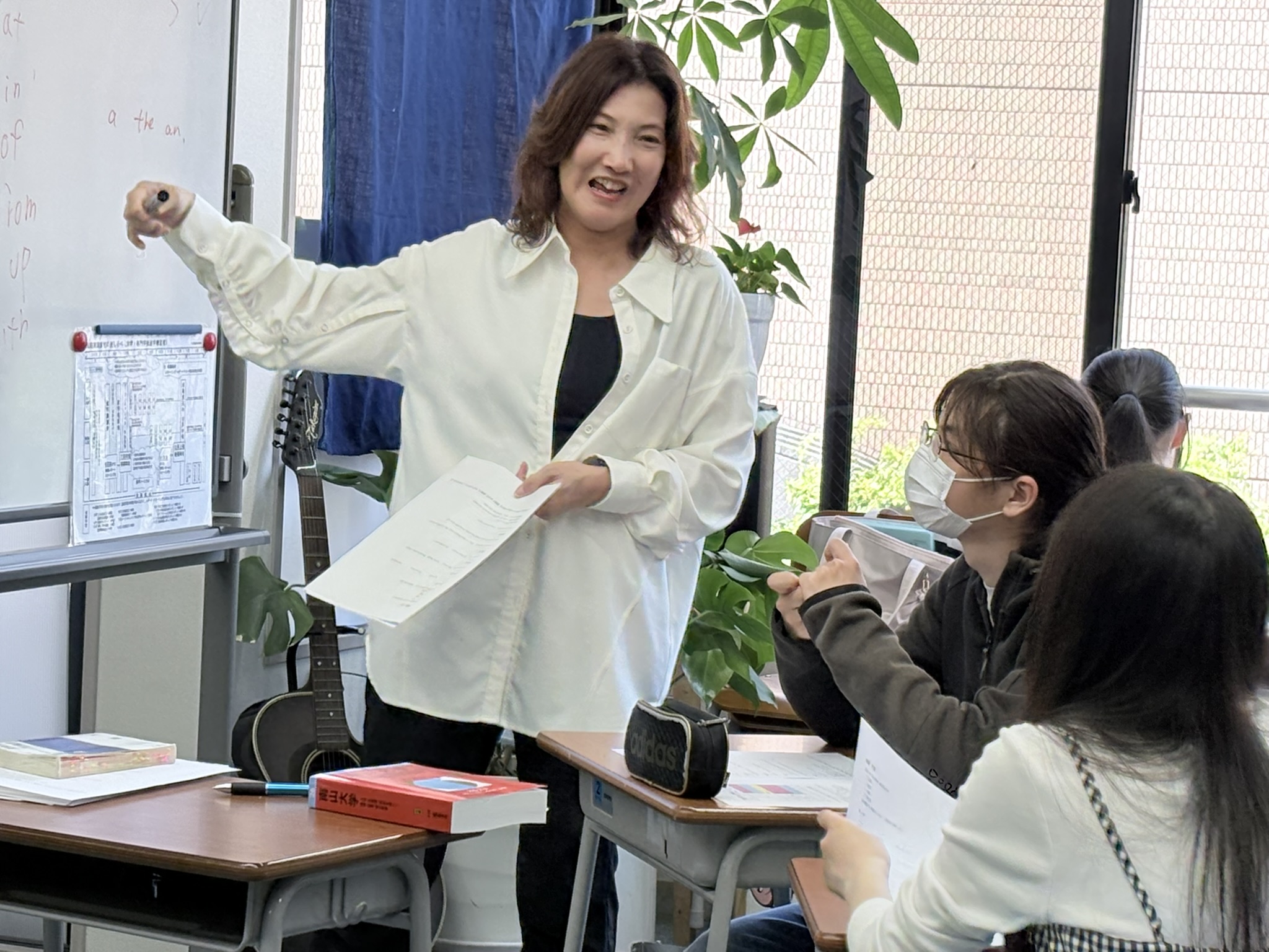 岐阜開成学院の授業風景(対話型・岐阜市の通信制サポート校)